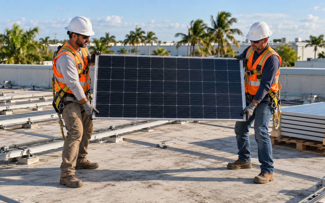 Solar Panel Removal for Roof Replacement: Planning the Detach and Reset on a Florida Commercial Roof